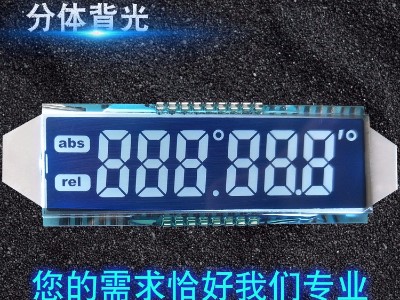 藍(lán)底白字?jǐn)啻aLCD屏